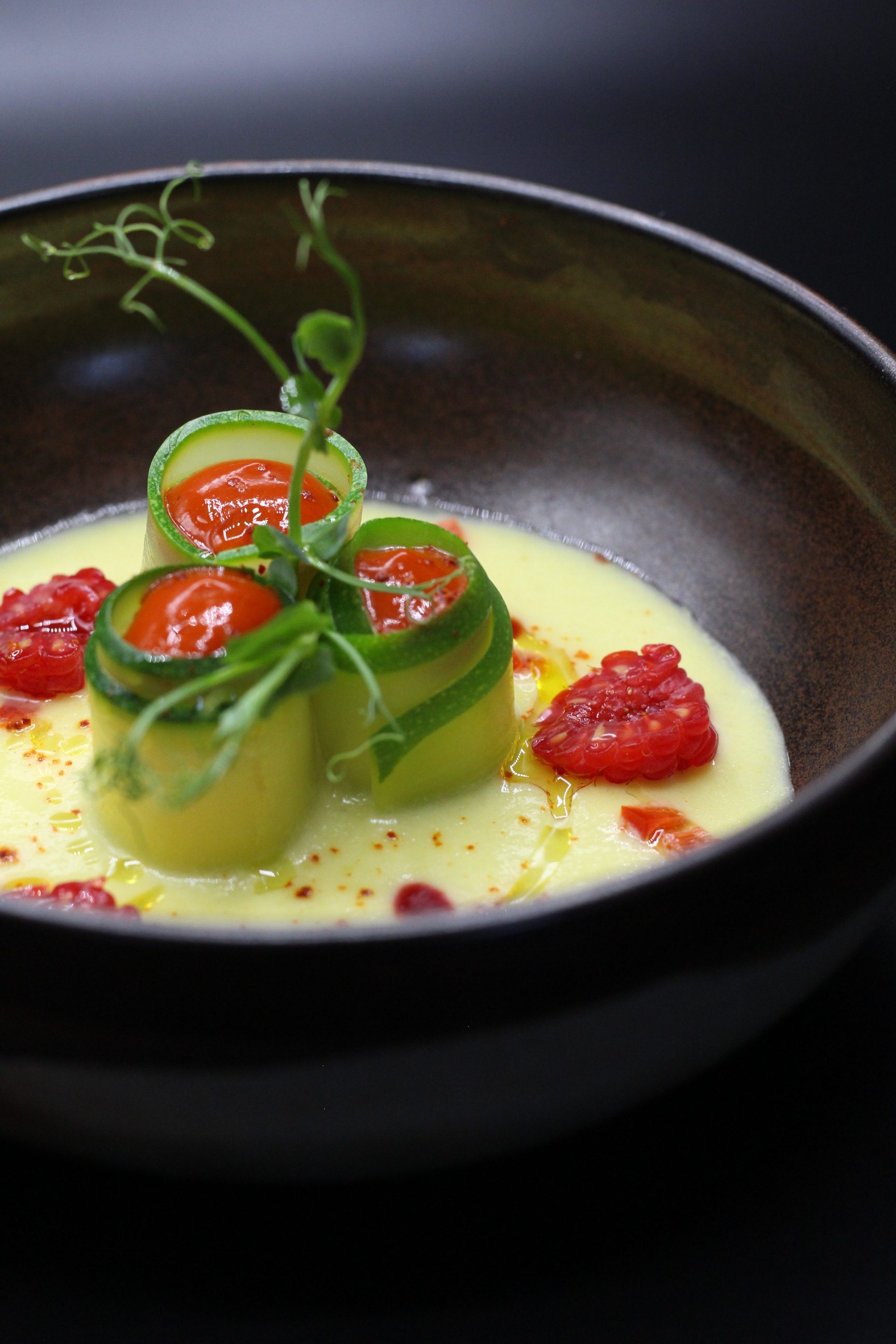 Création culinaire de Mathis Devaux, chef de Maison Devaux